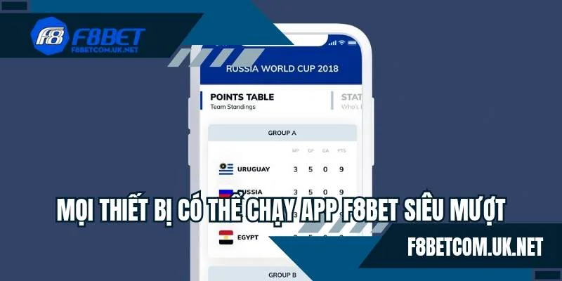 Ứng dụng F8BET thân thiện với mọi người chơi